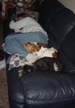 Jill and our dogs